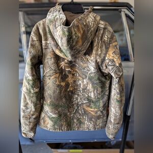 She Womens Outdoor Realtree Hunting CAMO Jacket Medium zipper pockets